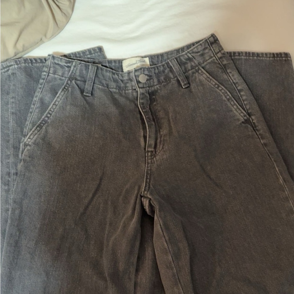 Target Gray Flare Wide Leg Jeans